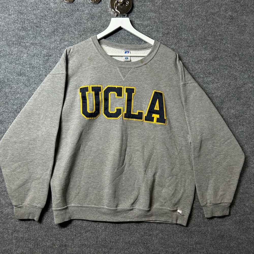 Russell Athletic UCLA Bruins Sweatshirt Mens XL Gray Fleece Crewneck Sports - XL